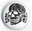 BUTTONS : (White) Totenkopf Button 