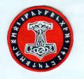 PATCH: Thor's Hammer With Runes (red) 