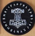 PATCH: Thor's Hammer With Runes (black)   