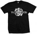BLACKDEATH: White logo-TS, L-size