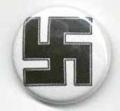 BUTTONS: Black Swastika Button 