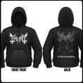 MAYHEM: De Mysteriis Dom Sathanas Zip Hoodie XL-size