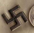 BUTTONS: Swastika pin